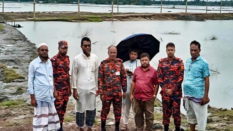 মাতারবাড়ীতে আধুনিক ফায়ার সার্ভিস স্টেশনের সম্ভাব্য স্থান পরিদর্শন 